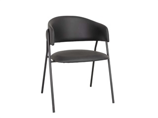 Lina dining chair,  black